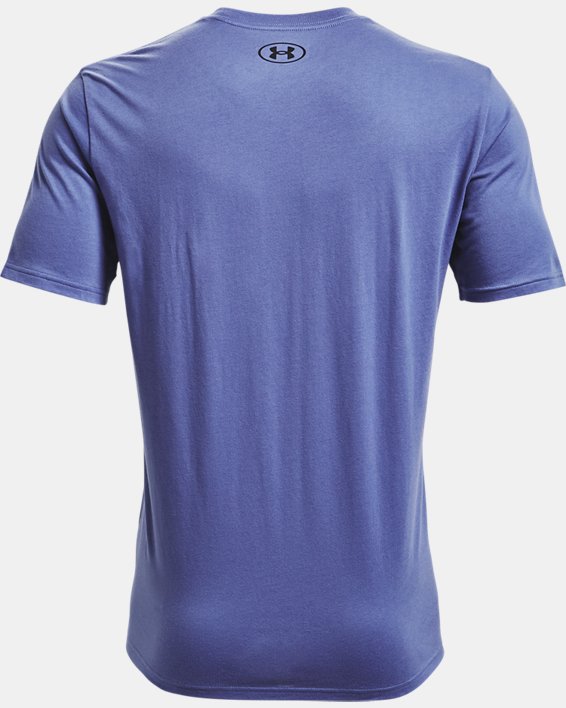 Men's UA Multi Color Collegiate Short Sleeve, Purple, pdpMainDesktop image number 5